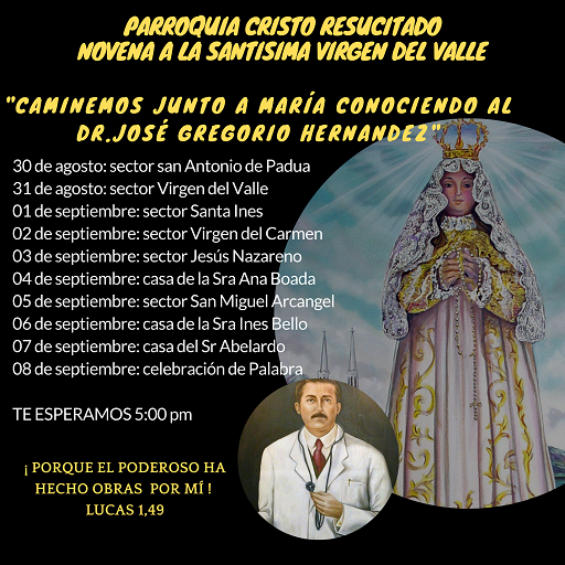 Novena a la Virgen del Valle...